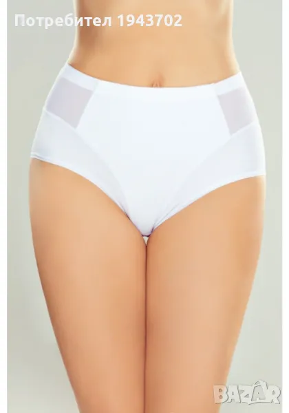 Бикини с висока талия в бял цвят Vitalia, снимка 1