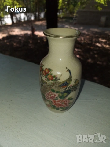 ПРЕКРАСНА ЯПОНСКА СТАРА ПОРЦЕЛАНОВА ВАЗА САТЦУМА SATSUMA