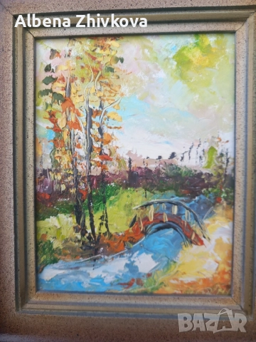 масло на картон, снимка 2 - Картини - 52051471