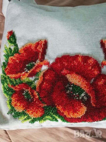 Дамска чанта с мъниста , снимка 5 - Чанти - 35760410