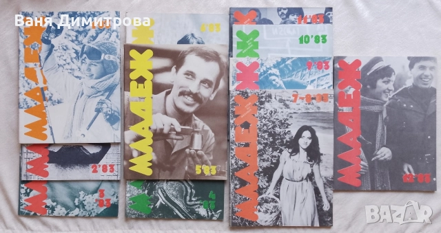 Списание Младеж 1983 г. бр. 1-12, снимка 2 - Списания и комикси - 52952804