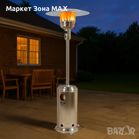 Газов Отоплител Тип Гъба 13KW Инокс с Гаранция 24 месеца