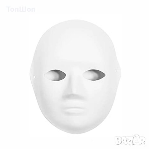 Бяла карнавална маска , призрак , парти маска, снимка 1 - Други игри - 40346804