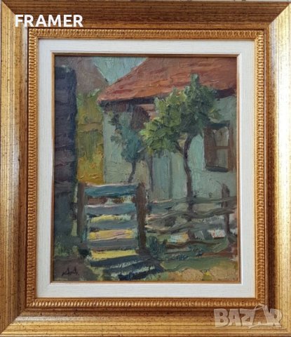Данаил Дечев 1891-1962 Созопол маслена картина + Сертификат, снимка 1 - Картини - 28416587