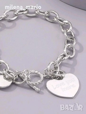 Гривна за ръка"сърце" S1, снимка 3 - Гривни - 39689260
