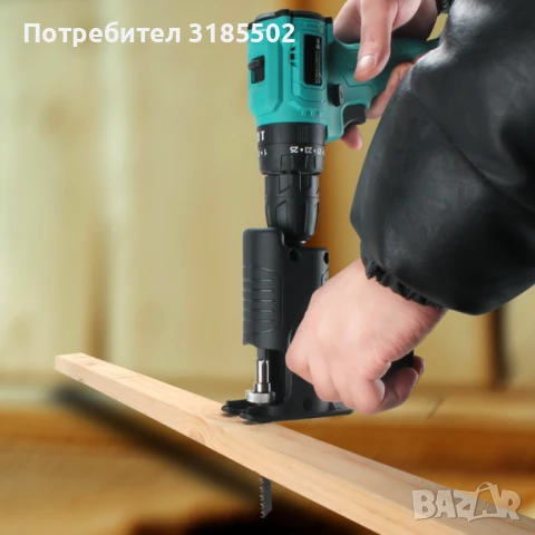 Приставка за винтоверт,  трион с метални остриета / с 3 остриета х 100мм, 130мм и 150 мм;, снимка 5 - Винтоверти - 51251818