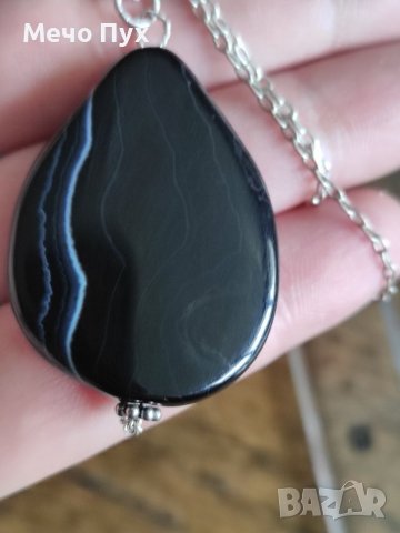 Сребърен синджир със Сардоникс,проба 950 (123), снимка 6 - Колиета, медальони, синджири - 39561907