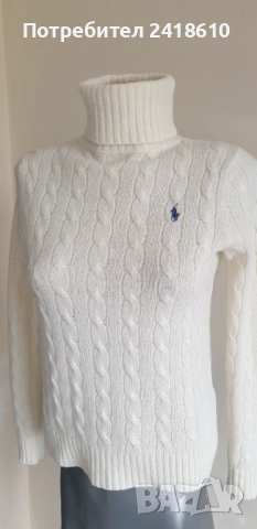 POLO Ralph Lauren Cable Wool / Cashmere Knit Womens Size XS НОВО! ОРИГИНАЛ! Дамски Поло Пуловер !