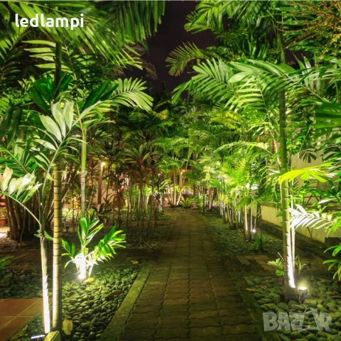 LED Градинско Тяло С Шиш GU10 IP65 Бяло, снимка 7 - Външни лампи - 49222623