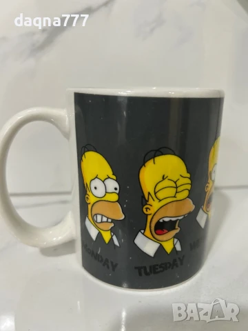 Чаша Хоумър Симпсън дни от седмицата 2011година Германия, снимка 5 - Чаши - 51070761