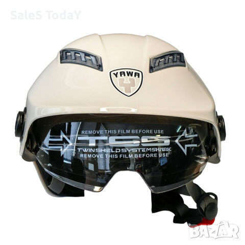 Каска за мотоциклет, прозрачен Визьор и Спойлер, светли сив- гланц, снимка 2 - Аксесоари и консумативи - 44681441