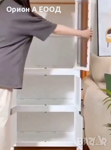 Стилен Мултифункционален Шкаф на Колелца, Водоустойчив , снимка 3 - Шкафове - 51744584