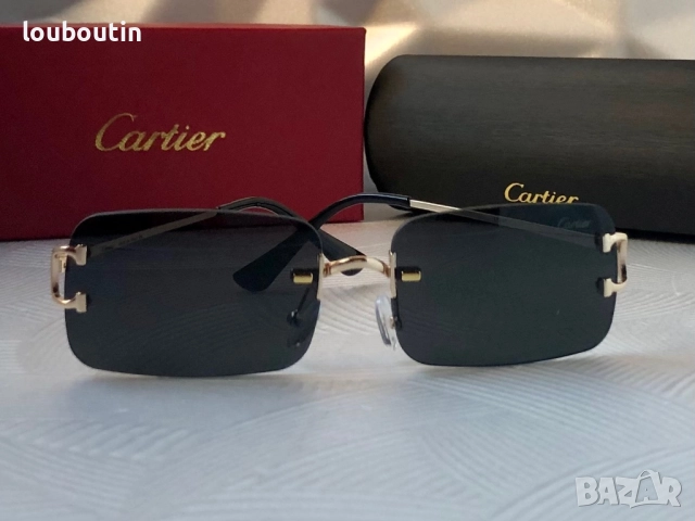 Мъжки слънчеви очила правоъгълни черни, снимка 7 - Слънчеви и диоптрични очила - 51727487