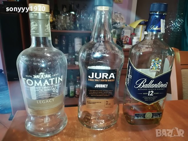 TOMATIN/BALLANTINES/JURA-3 ПРАЗНИ ШИШЕТА ЗА КОЛЕКЦИЯ 1905231037