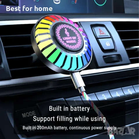 Мини диска лампа- - за автомобил, камион за дома- ММВ F5, снимка 3 - Други - 49779514