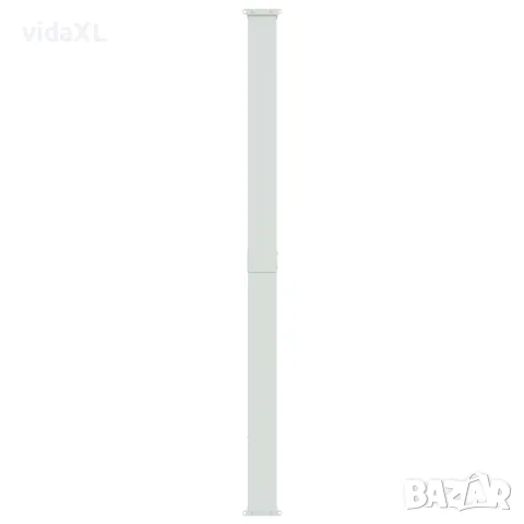 vidaXL Прибираща се дворна странична тента, 220x514 см, кремава, снимка 5 - Огради и мрежи - 56146624