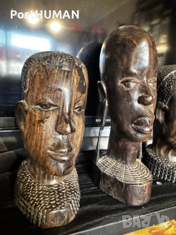 Африкански бюст -Глави - Африка, снимка 15 - Колекции - 52421300