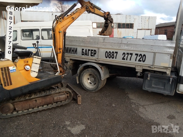 мини багер Ханикс Н15А 18к.с. 1.5т.мотор Мицубиши 95г. готов за работа , снимка 7 - Индустриална техника - 51484889