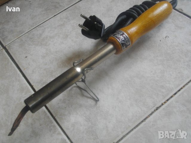 Немски Масивен Голям Ел.Поялник-Старо Качество-Почти Нов-Отличен-60W/LOTBOY, снимка 2 - Поялници и запояване - 41310295