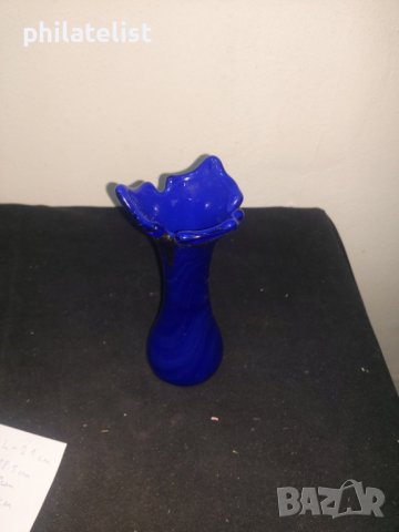 Ваза - Синьо стъкло №4, снимка 2 - Вази - 40699464