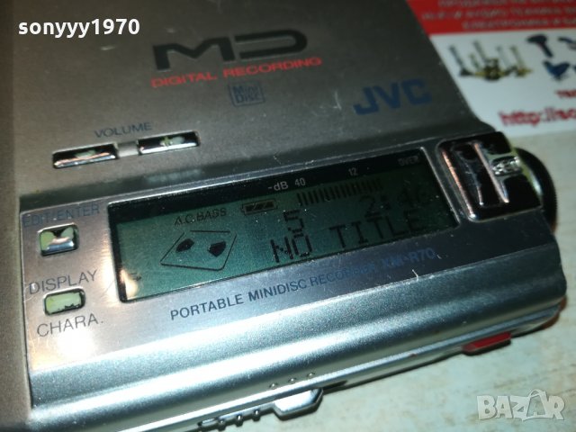 JVC MiniDisc-MINIDISC RECORDER-JAPAN 0111211949, снимка 4 - MP3 и MP4 плеъри - 34660210