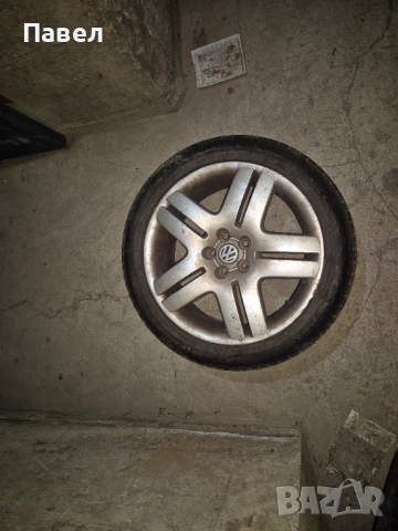 Джанти с гуми от бора/голф 5х100, снимка 7 - Гуми и джанти - 53641605