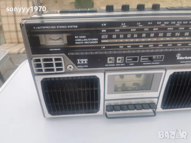 ITT RC 5500 ВНОС SWISS 1209261512L4, снимка 7 - Радиокасетофони, транзистори - 56041229