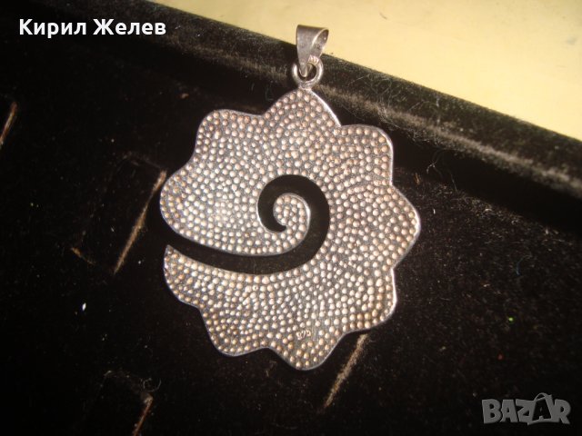 ГОЛЯМ СРЕБЪРЕН БУТИКОВ АРТ МЕДАЛЬОН СРЕБРО 925 ФЕШЪН БИЖУ 25617, снимка 2 - Колиета, медальони, синджири - 35925270
