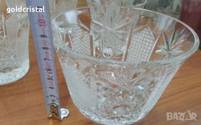 Кристални чаши  Зорница лукс, снимка 13 - Антикварни и старинни предмети - 35509878