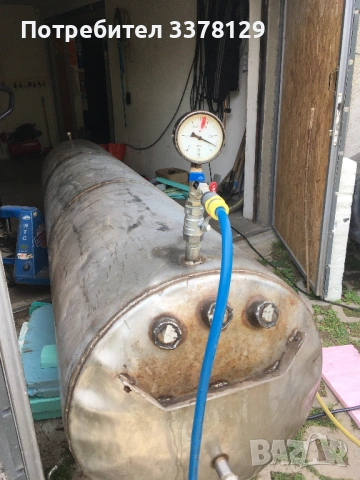 Бойлер неръждаем 1000 л - 1 тон (буферен съд)
