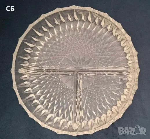 Кристални кана, ордьовър, бонбониера и свещник, снимка 6 - Други - 48780605