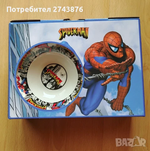  Порцеланов комплект Спайдермен - Дисни, Три части , снимка 2 - Сервизи - 50498875