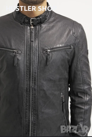 Мъжко яке от естествена кожа GIPSY BY MAURITIUS.Размер М, снимка 2 - Якета - 52476928