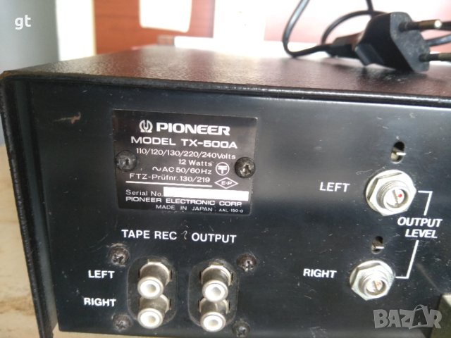 PIONEER  TX-500 A радио тунер, снимка 5 - Ресийвъри, усилватели, смесителни пултове - 41303576