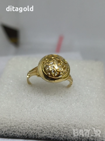 Нов 14К златен пръстен, български модел, 2.78 гр 485 лв, снимка 2 - Пръстени - 52722882