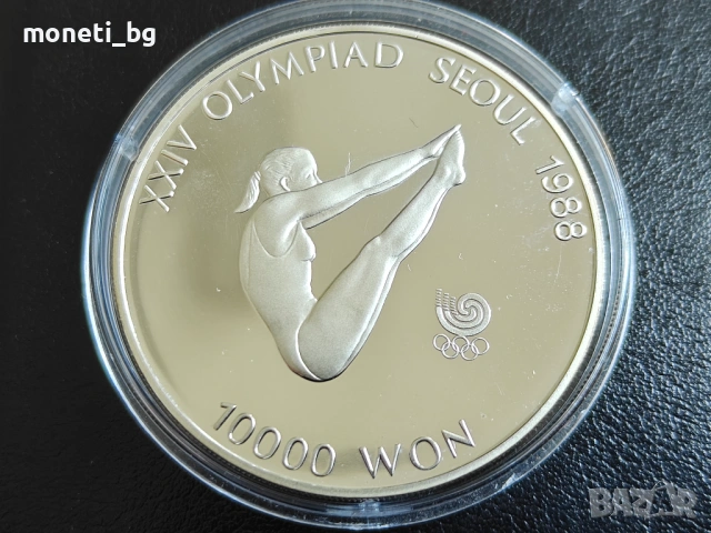 СРЕБРО Южна Корея 10000 вон 1987
