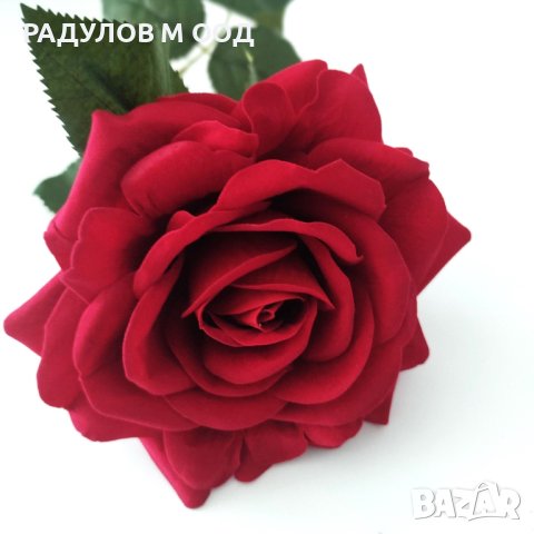 висок клас Изкуствена роза 75 см, снимка 4 - Изкуствени цветя - 41756669