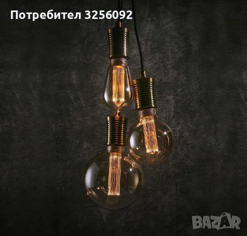 Винтидж LED лампа ESIP, филаментна крушка Edison, стил ретро, E27, 4 W, 1800 K., снимка 4 - Крушки - 41591093
