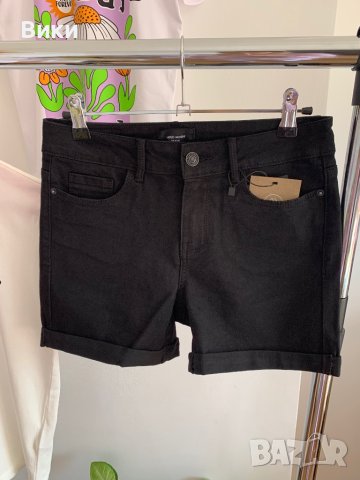 Черен къс панталон дънки, снимка 4 - Дънки - 40847776