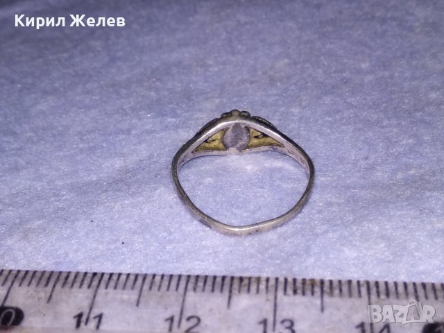 СТАР ПОСРЕБРЕН СКЪПОЦЕНЕН РЕТРО АРТ ПРЪСТЕН от БЛАГОРОДНА СТОМАНА 38598, снимка 7 - Антикварни и старинни предмети - 41638377