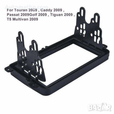 Адапторна рамка Automat, За VOLKSWAGEN TOURAN, PASSAT, GOLF, TIGUAN, T5, 2009г, Черен, снимка 2 - Аксесоари и консумативи - 35937128