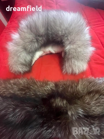Ленти, яки, гарнитура от естествен косъм лисица
