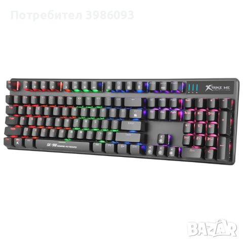 Геймърска клавиатура Xtrike Mе GK-980, черен - XTRM-GK-980, снимка 1 - Клавиатури и мишки - 44238586