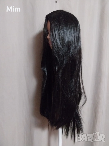 Перука в  черно дължина 70 см , снимка 5 - Аксесоари за коса - 52182542
