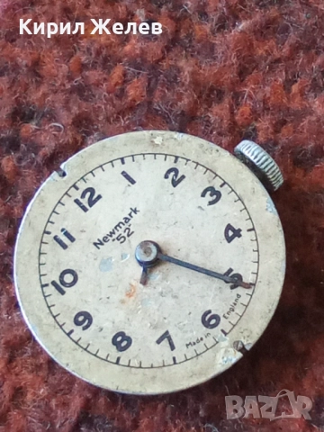 Механизъм с циферблат от стар ръчен часовник 52100, снимка 5 - Мъжки - 52253987