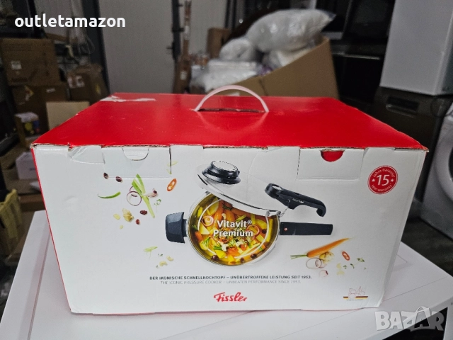 Тенджери Под налягане Тенджера под налягане VITAVIT PREMIUM, комплект 2бр.3,5л+4,5л,Fissler , снимка 9 - Съдове за готвене - 52437915