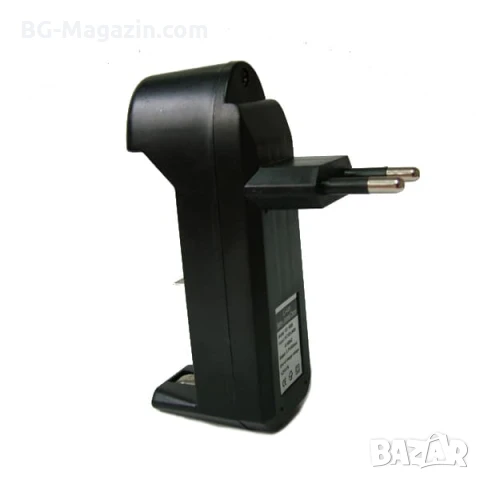Универсално евтино зарядно устройство за батерии 18650 16340 123 14500 на ток за контакт с преходник, снимка 7 - Друга електроника - 51041582