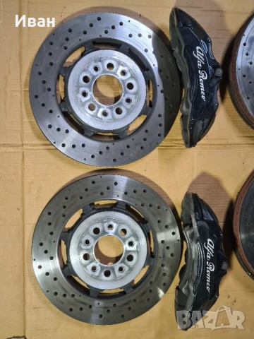 Спирачни апарати Брембо 6 бутално и 360мм дискове Алфа Джулия 2.9 QV и накладки