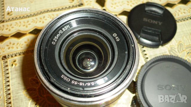 Обектив SONY E 18-55 OSS 3.5-5.6 за NEX, снимка 4 - Обективи и филтри - 44432060