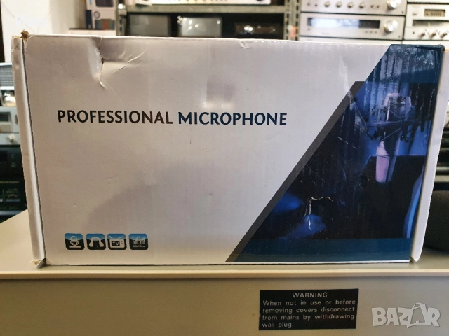 Професионален микрофон със стойка / Professional Microphone Пълен комплект., снимка 3 - Микрофони - 52010510